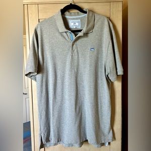 Southern Tide ShipJack Gray Polo | Men’s Size Large